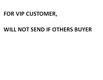 для VIP-клиентов, пожалуйста, не покупайте, если предварительно не свяжетесь с нами.