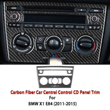 Наклейки С Отделкой Центральной CD-панели Управления Из Углеродного Волокна Для BMW Old X1 E84 2011-2015 Автомобильные Аксессуары Для Отделки интерьера