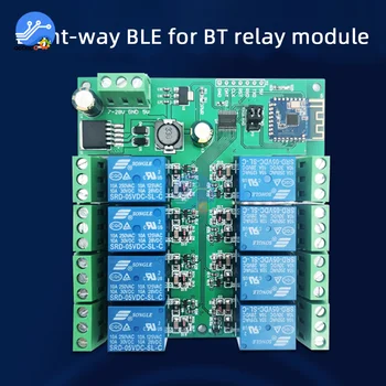 8-канальные реле BLE для Bluetooth 5.0 Релейный модуль Релейная плата Источник питания для электроприборов