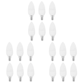Горячие 18 шт. светодиодные лампы, лампочки, подсвечники 2700K AC220-240V, E14 470LM 3 Вт, холодный белый