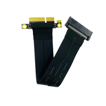 Защищенный от электромагнитных помех адаптер SSD PCIe 3.0 X4 для U.2 NVME SFF-8639 U.2 для PCI-E 4x Удлинитель с плоским креплением U2 NVMe Data Riser Extender Изображение 2