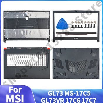  Новый Корпус для Ноутбука MSI GL73 MS-17C5 GL73VR 17C6 17C7 ЖК-дисплей Задняя Крышка Передняя Панель Подлокотник Нижний Корпус Шарнирная Крышка Repla