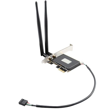 МИНИ PCIE Настольный WiFi Адаптер PCI-E X1 Беспроводной WiFi Сетевой адаптер Конвертер Карты Поддержка Bluetooth Для ПК Изображение 2