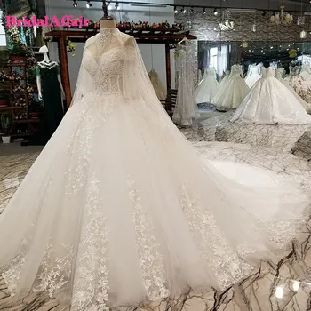 Роскошные Свадебные платья С Корсетом Vestidos De Novia Кружевное Бальное платье Принцессы 2021 Года, Новейшие свадебные платья Дубая