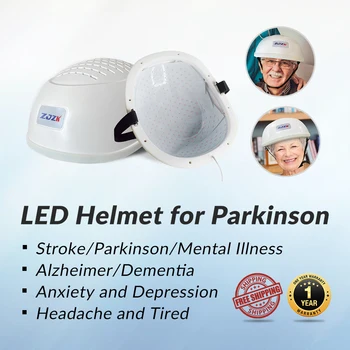 ZJZK 810nm Светодиодный Фотобиомодулирующий шлем Tens для Лечения мозга при Паркинсоне, Альцгеймере, Деменции, Инсульте