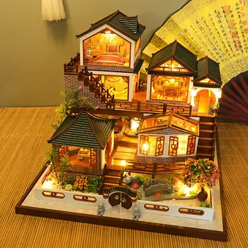 Миниатюрный набор для деревянного кукольного домика 