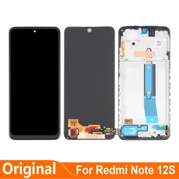 AMOLED Оригинал для Xiaomi Redmi Note 12S 2303CRA44A ЖК-дисплей с сенсорным экраном и цифровым преобразователем в сборе