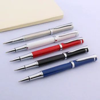 Высококачественный бренд 3035 металлическая ручка-роллер с синей серебряной отделкой elegante signature шариковая чернильная ручка Канцелярские принадлежности