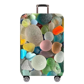 2023 Камуфляжный чехол для багажа, чехол для тележки, защита от эластичной пыли, подходит для 18-32-дюймового чемодана, аксессуар для путешествий Изображение 2