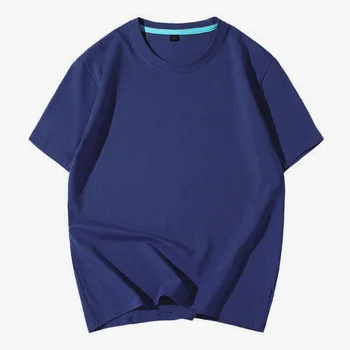 1423 Новая мужская летняя модальная мужская футболка с короткими рукавами, хлопковая, тонкая, с круглым вырезом и принтом tide