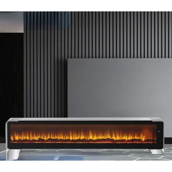 Электрический обогреватель Full House Fast Heat 3D Flame Mountain Fireplace Сенсорный дистанционный обогреватель для дома, гостиной, незаменимый зимой Изображение 2
