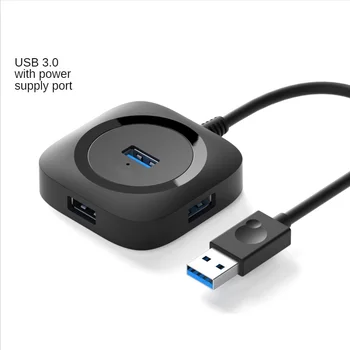 USB 3,0 Концентратор 2,0 Мульти USB-разветвитель для ПК, 4-портовый расширитель, Высокоскоростной 3-Хабовый мини-микро USB3.0-концентратор, кард-ридер