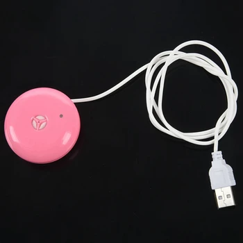 5X Розовый пончик-увлажнитель USB, настольный мини-увлажнитель, портативный креативный очиститель воздуха, розовый Изображение 2
