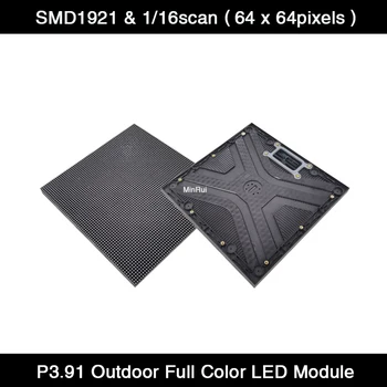 40 шт./Лот P3.91 Светодиодный Дисплей Открытый Полноцветный RGB Модуль SMD1921 250*250 мм Рекламный щит Для аренды