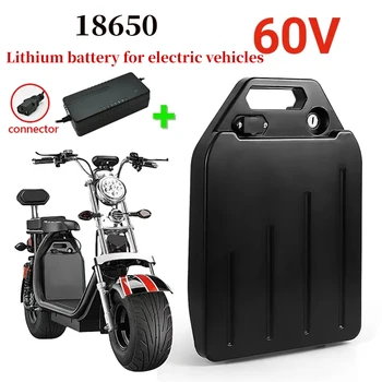 Новый Аккумулятор для электрического скутера Citycoco 60V 20Ah-100Ah для 250 Вт ~ 1500 Вт Мотоцикла/велосипеда Водонепроницаемый литиевый аккумулятор + 67,2 В Зарядное устройство