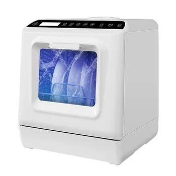 Портативные посудомоечные машины MOOSOO, компактная посудомоечная машина с 5 предустановленными программами и герметичностью, белая