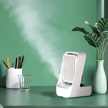 Настольный Вентилятор для увлажнения воздуха, USB Перезаряжаемый Охладитель, Охлаждающий инструмент Изображение 2