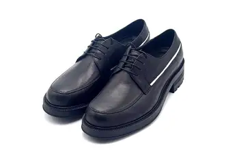 Новая Модная зимняя Официальная черная обувь Дерби из натуральной кожи, Оксфорды на шнуровке, мужская деловая обувь ручной работы inrease