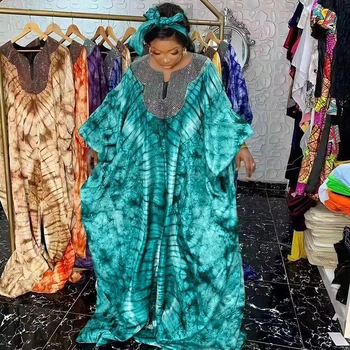 Длинные платья с принтом MD в африканском стиле для женщин, большие размеры, Бубу, Дубай, Турция, мусульманские абайи, Традиционная одежда для свадебной вечеринки в Анкаре