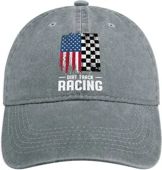 Шляпа для гоночных автомобилей Sprint Dirt Track, Регулируемая бейсболка, Джинсовая Ковбойская шляпа, Модная для мужчин и женщин, для занятий спортом на открытом воздухе, один размер
