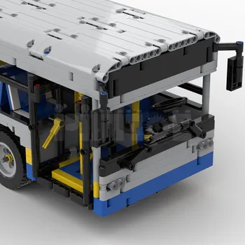 MOC 59883 12-метровая модель автобуса с рисунками в формате PDF, Строительные блоки, Кирпичи, Детские развивающие игрушки 