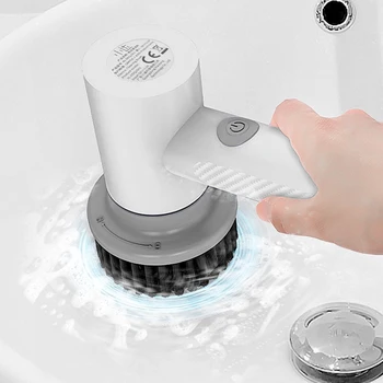 Новая Беспроводная Электрическая щетка для чистки Lydsto, Домашняя Кухонная щетка для мытья посуды, плитка для ванной, Профессиональная щетка для чистки Изображение 2
