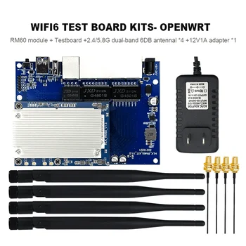 Бесплатная доставка OpenWRT WiFi6 AX Гигабитный 5G двухчастотный последовательный порт WiFi модуль HLK-RM60 startkit