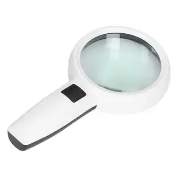 Увеличительное стекло 30 X HD Magnifier Портативное увеличительное стекло с подсветкой и противоскользящим переключателем