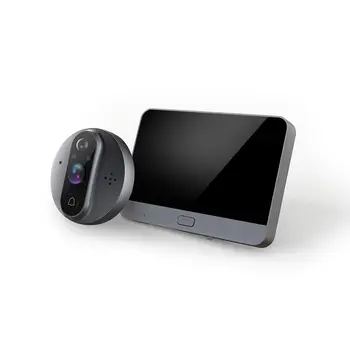 Видеодомофон 4,3 дюймов Hd 1080p видеозвонок WiFi ночного видения 5000 мАч перезаряжаемая камера tuya дверной звонок WiFi видеодомофон Изображение 2