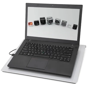 Кулер для ноутбука Охлаждающая Подставка Для ноутбука Игровой Кулер Для ноутбука с Вентилятором с 2 USB Изображение 2
