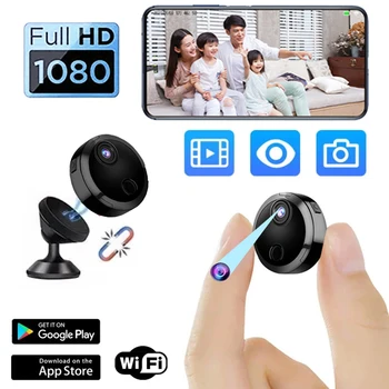HDQ15 Ночное видение 1080P Беспроводная WiFi Мини-камера Защита Безопасности Удаленный Монитор Видеокамеры Видеонаблюдение Умный Дом
