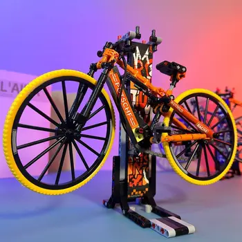 Новые строительные блоки велосипеда собирают модель из мелких частиц 3D с высоким уровнем внешнего вида для мальчиков и развивающих игрушек для детей