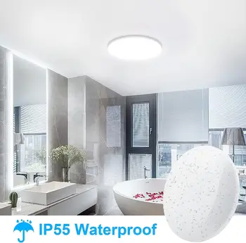 Светодиодный Потолочный светильник INDMIRD 30 Вт, Круглый Потолочный светильник, Спальня, Белый 6500 К, Водонепроницаемый IP55, Светильник для ванной комнаты, Современное светодиодное потолочное освещение Изображение 2