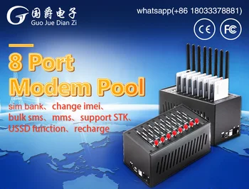 FIMT 8 Портов GSM модема USB Интерфейс Wavecom Модуль MC39I МОДЕМНЫЙ ПУЛ Изображение 2