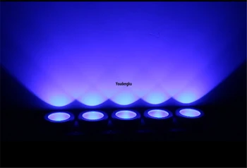 4шт 5 глаз водонепроницаемый светодиодный стробоскоп открытый матричный блиндер светодиодные настенные светильники DMX 512 открытый 5x30 Вт RGBA LED stage bar matrix light Изображение 2