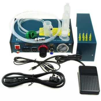Профессиональный цифровой автоматический дозатор клея LY 983A, Капельница для клея, контроллер жидкости для паяльной пасты, Машина для подачи жидкости