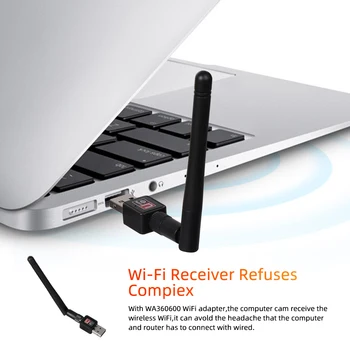 150 Мбит/с Чип RTL8188 Беспроводная Сетевая карта USB 2,0 WiFi Адаптер LAN Wi-Fi Приемник Dongle Антенна 802.11 b/g/n для MAC Windows Изображение 2