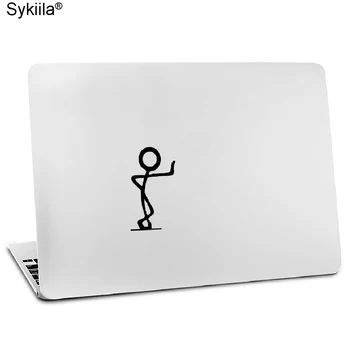 Виниловая наклейка для Macbook Air 11 12 13 M1 M2 Pro 13 15 16 Retina Настенная наклейка для ноутбука Stickman Guy Notebook Tablet Skin для iPad Изображение 2