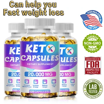 Капсулы для похудения Keto, повышающие иммунитет, ферментативную детоксикацию, повышающие энергию, здоровье, ускоряющие обмен веществ, подавляющие аппетит