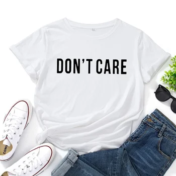 Летняя модная креативная женская футболка с надписями 