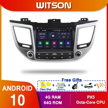 WITSON Android Аудио 8/4 core PX5/MTK автомобильный DVD-плеер Для HYUNDAI IX35/Tucson 2015 автомобильный GPS 8-дюймовый Большой экран Авто Радио Стерео Изображение 2