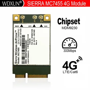 MC7455 Карта LTE 4G mini PCI-E FDD-LTE TDD-LTE 4G Модуль Cat6 Категории 6 для ноутбука