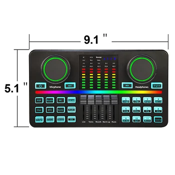 Biner V12 Профессиональный Аудиоинтерфейс USB Звуковая карта Для записи музыкального студийного оборудования Изображение 2