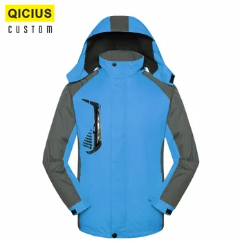 Сшитая на заказ мужская куртка из мягкого флиса для мужчин и женщин, дышащая и термальная молодежная одежда для альпинизма с капюшоном Изображение 2