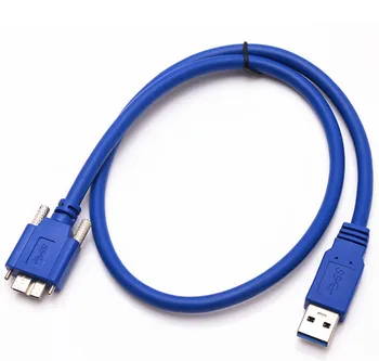 Кабели для передачи данных от USB3.0 до Micro USB3.0 с фиксированными винтовыми отверстиями USB Линии для промышленной камеры с интерфейсом usb3.0 Изображение 2