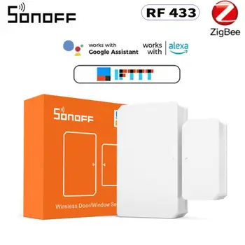 SONOFF SNZB-04 ZigBee/RF 433 Беспроводной Датчик двери/окна, Детектор Включения/ Выключения, Оповещение через приложение eWeLink Smart Home Securit