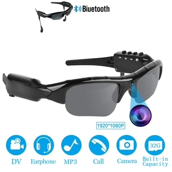 2022 HD 1080P 32 ГБ, Поляризованные линзы, Мини-Солнцезащитные очки, Камера, Многофункциональный Двузубый MP3-плеер, Спортивный DV-Видеомагнитофон