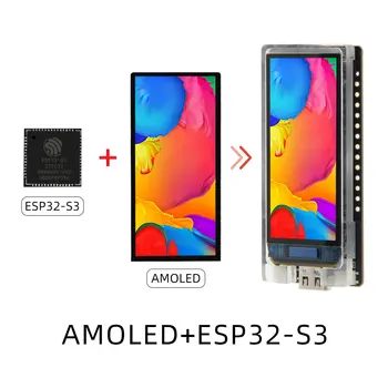 LILYGO® T-Display-S3 AMOLED ESP32-S3 1,9-дюймовый RM67162 Плата разработки AMOLED-дисплея OLED WIFI Bluetooth 5,0 Беспроводной модуль Изображение 2
