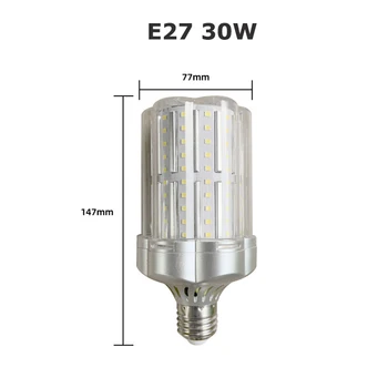30 Вт E27 Светодиодная Лампа Кукурузный Прожектор Потолочный Светильник Лампада 110 В 220 В Холодный Теплый Белый Свет Энергосберегающий Потолочный Светильник Кемпинг Изображение 2
