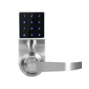 Электронный надежный цифровой дверной замок без ключа, интеллектуальный замок с паролем для безопасности дома и офиса, сенсорный экран Изображение 2
